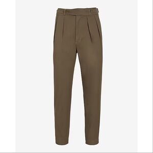 Express - Athletic Slim Modern Chino Belted Pleated Pant